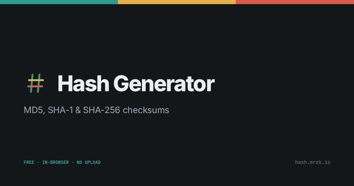 Hash Generator