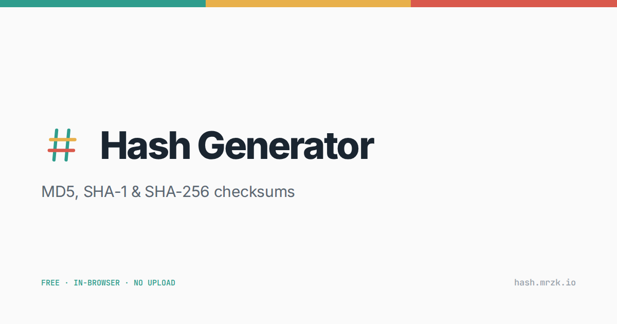 Hash Generator